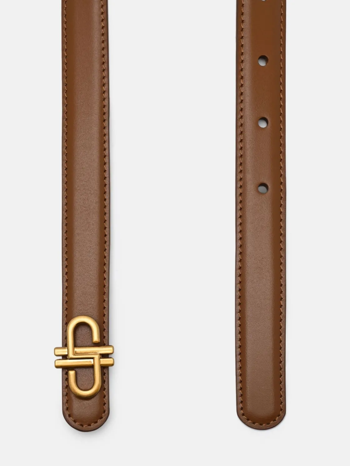 PEDRO Leather Tang Belt - Cognac