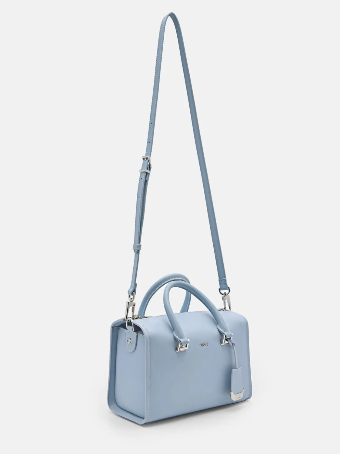 PEDRO Studio Ava Leather Bowling Bag - Slate Blue