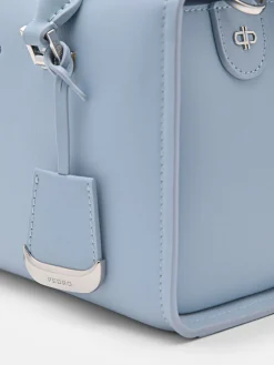 PEDRO Studio Ava Leather Bowling Bag - Slate Blue
