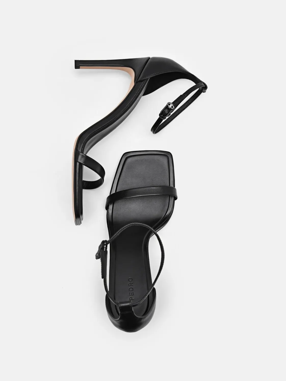 PEDRO Studio Donna Leather Heels - Black