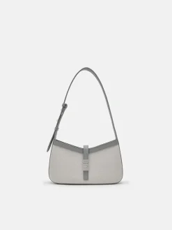 PEDRO Studio Farida Leather Shoulder Bag - Grey