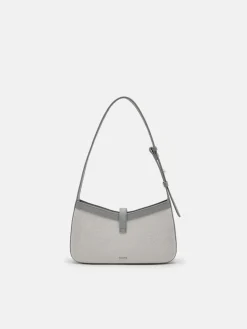 PEDRO Studio Farida Leather Shoulder Bag - Grey