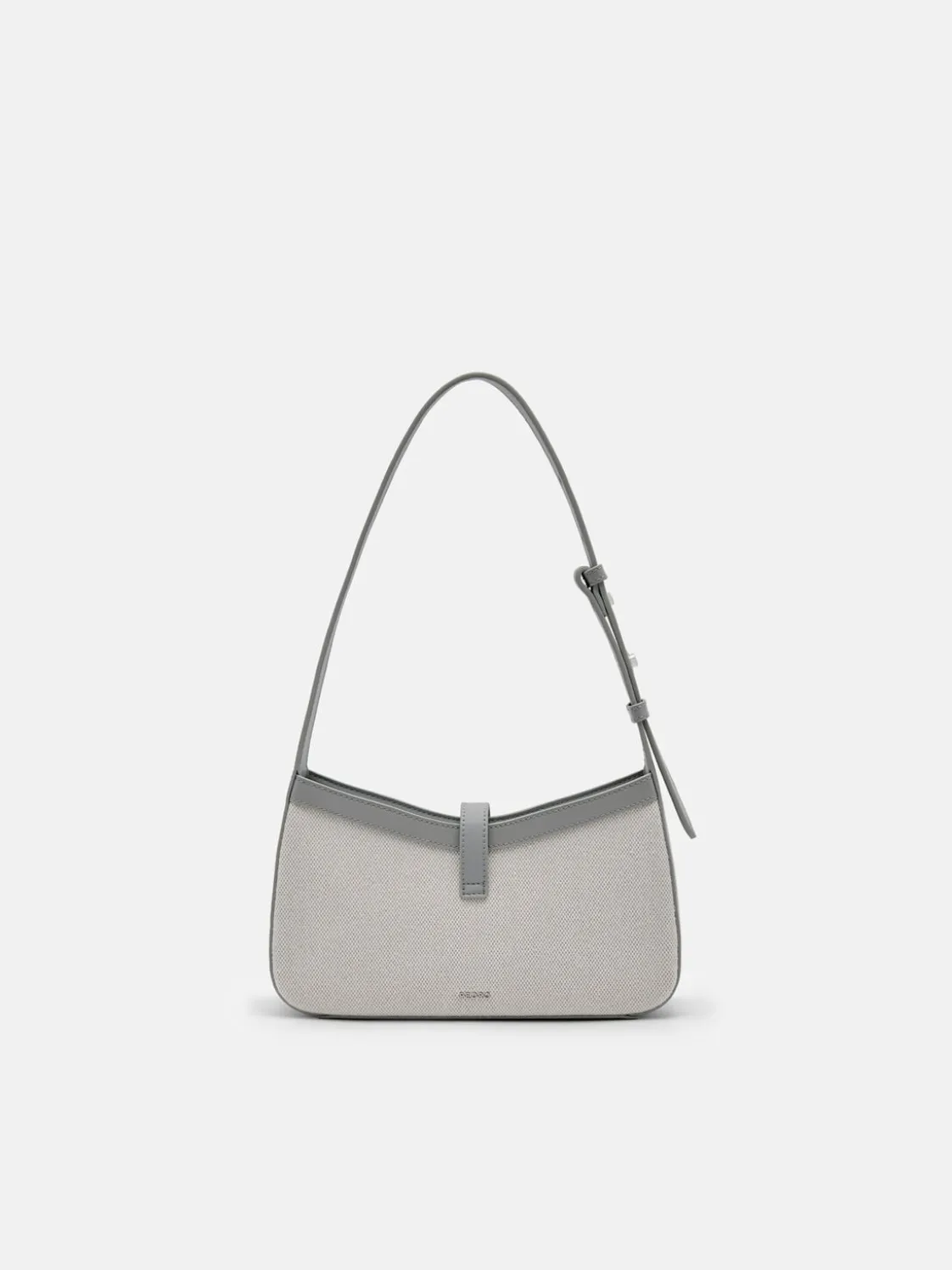 PEDRO Studio Farida Leather Shoulder Bag - Grey