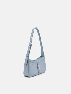 PEDRO Studio Farida Perforated Leather Shoulder Bag - Slate Blue