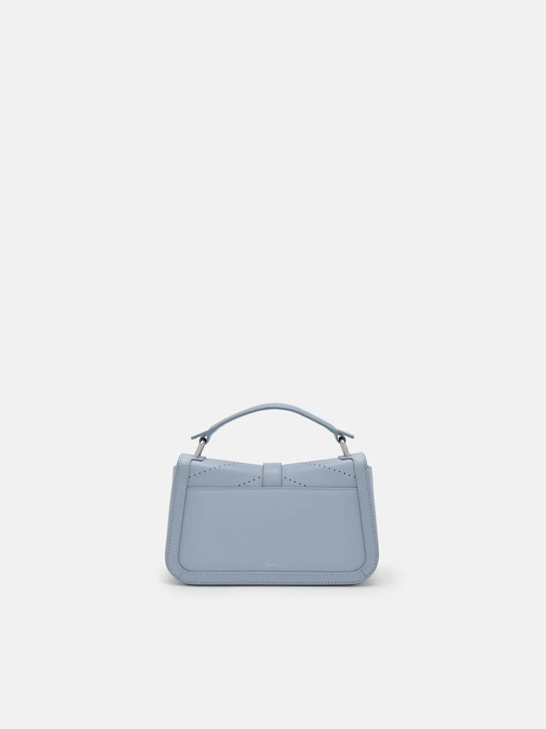 PEDRO Studio Farida Perforated Leather Handbag - Slate Blue