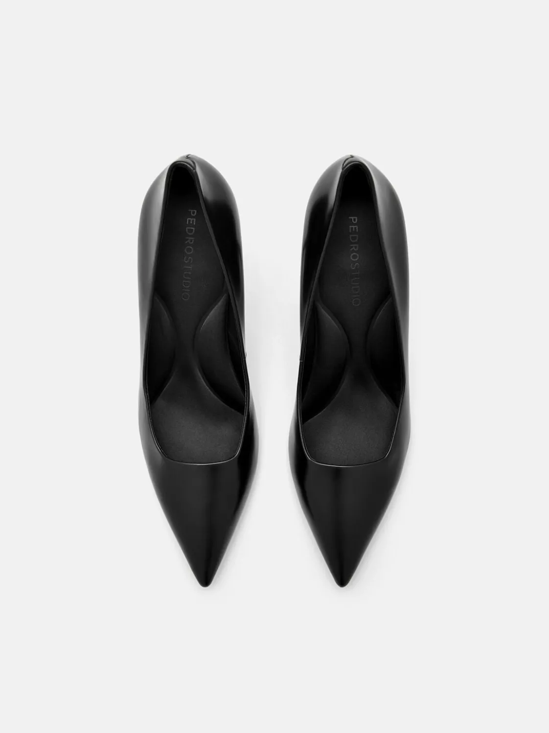 PEDRO Studio Kathy Leather Heel Pumps - Black