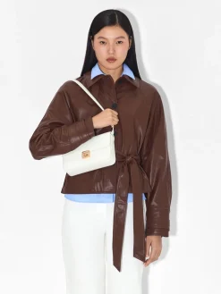 PEDRO Studio Leather Shoulder Bag - Chalk