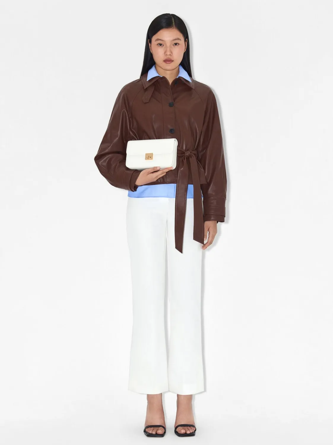 PEDRO Studio Leather Shoulder Bag - Chalk