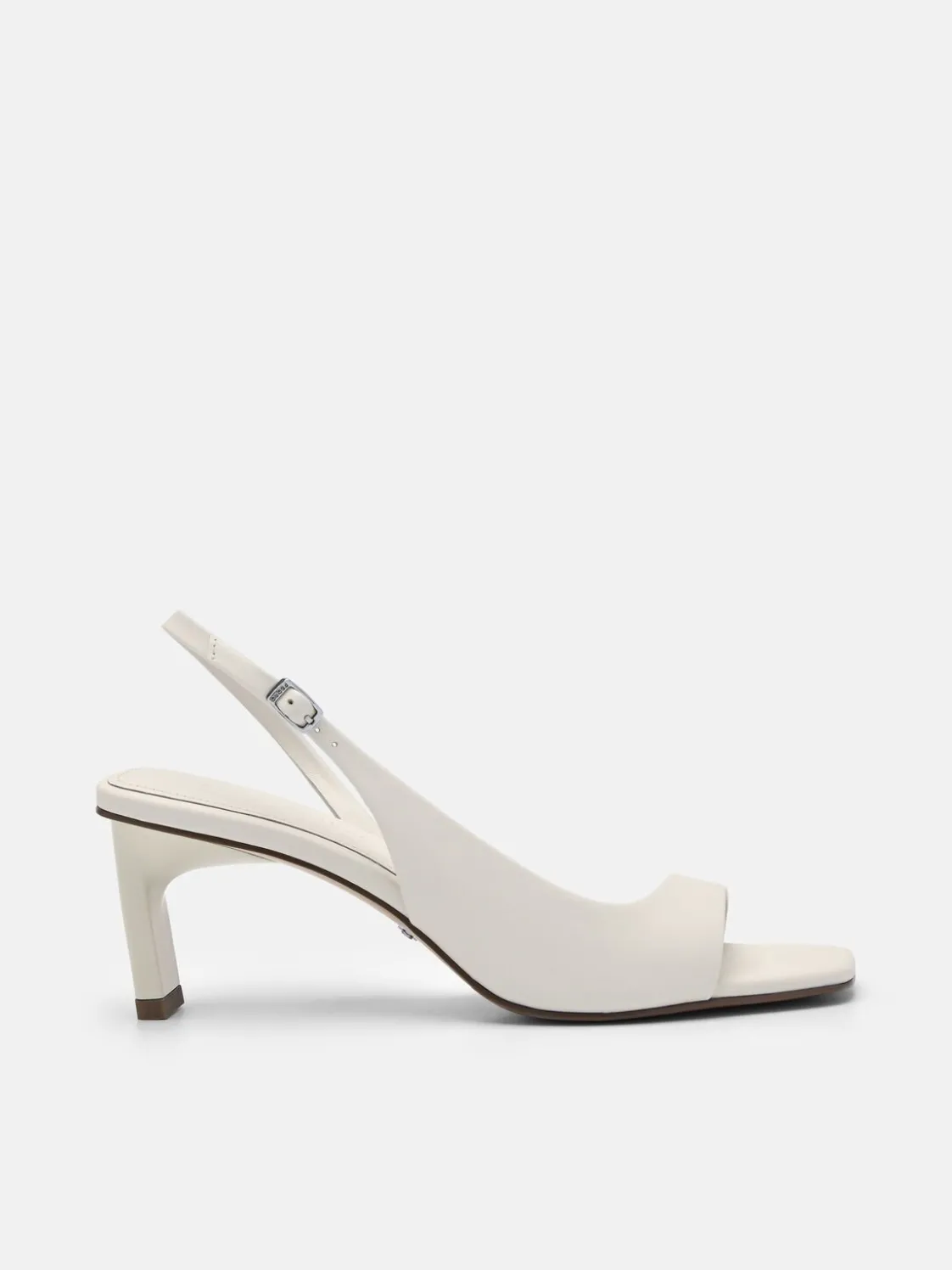 PEDRO Studio Simone Leather Heel Sandals - Chalk