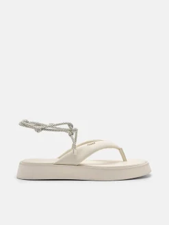 Platform Thong Sandals - Chalk