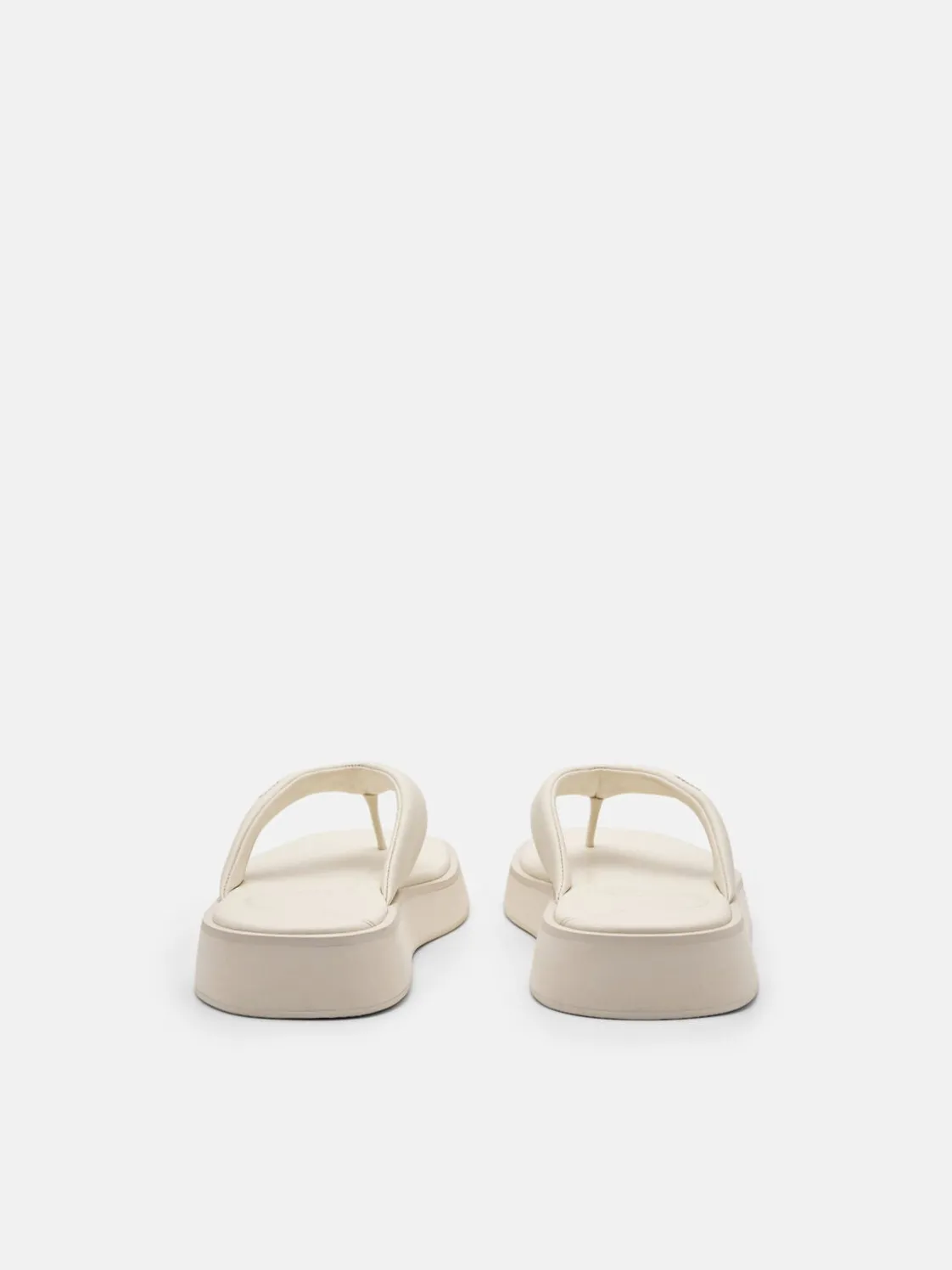 Platform Thong Sandals - Chalk