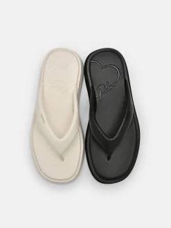 Platform Thong Sandals - Chalk