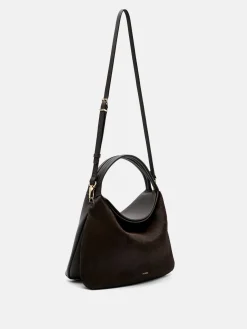 Ponyhair Hobo Bag - Dark Brown