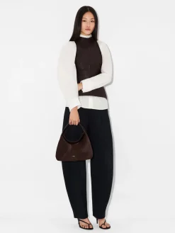 Ponyhair Hobo Bag - Dark Brown