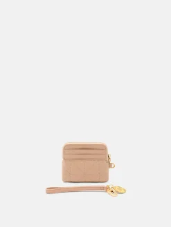 Quilted Wristlet Pouch - Nude
