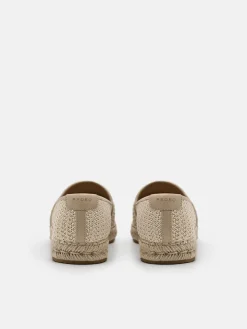 Raffia Loafers - Nude Raffia