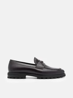 Renly Leather Loafers - Mahogany