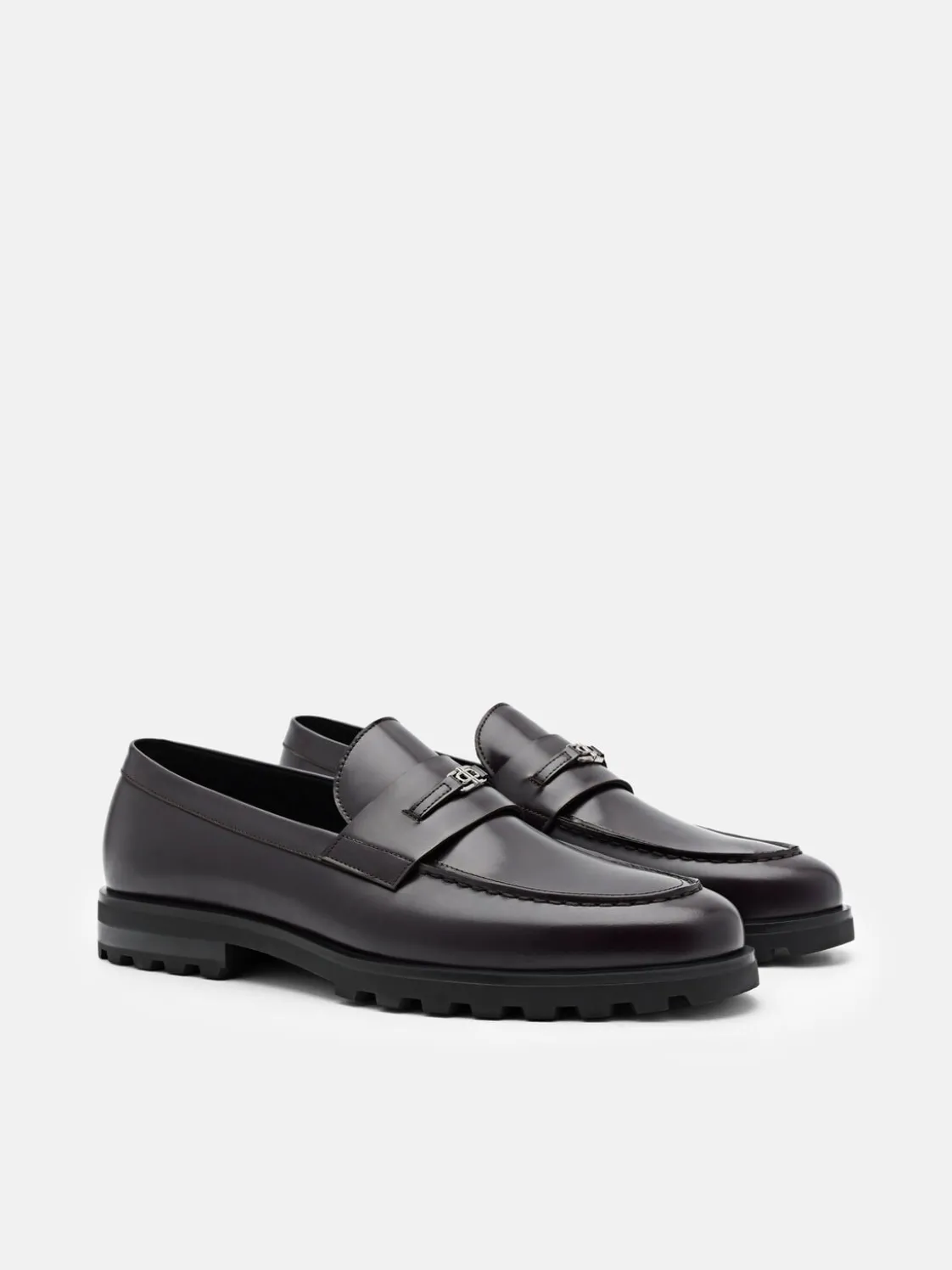 Renly Leather Loafers - Mahogany