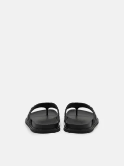 Renly Thong Sandals - Black Fabric