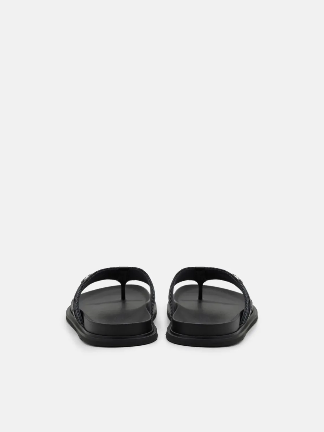 Renly Thong Sandals - Black Fabric