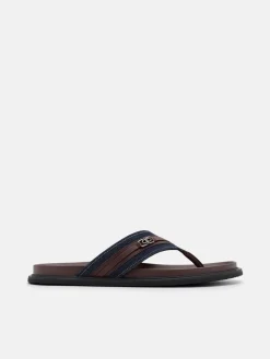 Renly Thong Sandals - Navy Denim