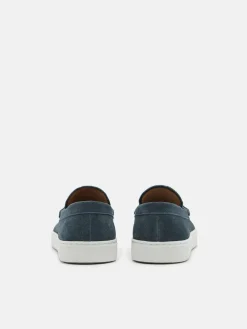 Ridge Suede Slip-On Sneakers - Blue