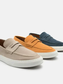 Ridge Suede Slip-On Sneakers - Blue