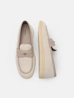 Roam Canvas Driving Shoes - Light Taupe Canvas