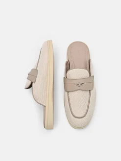 Roam Mules - Light Taupe Canvas