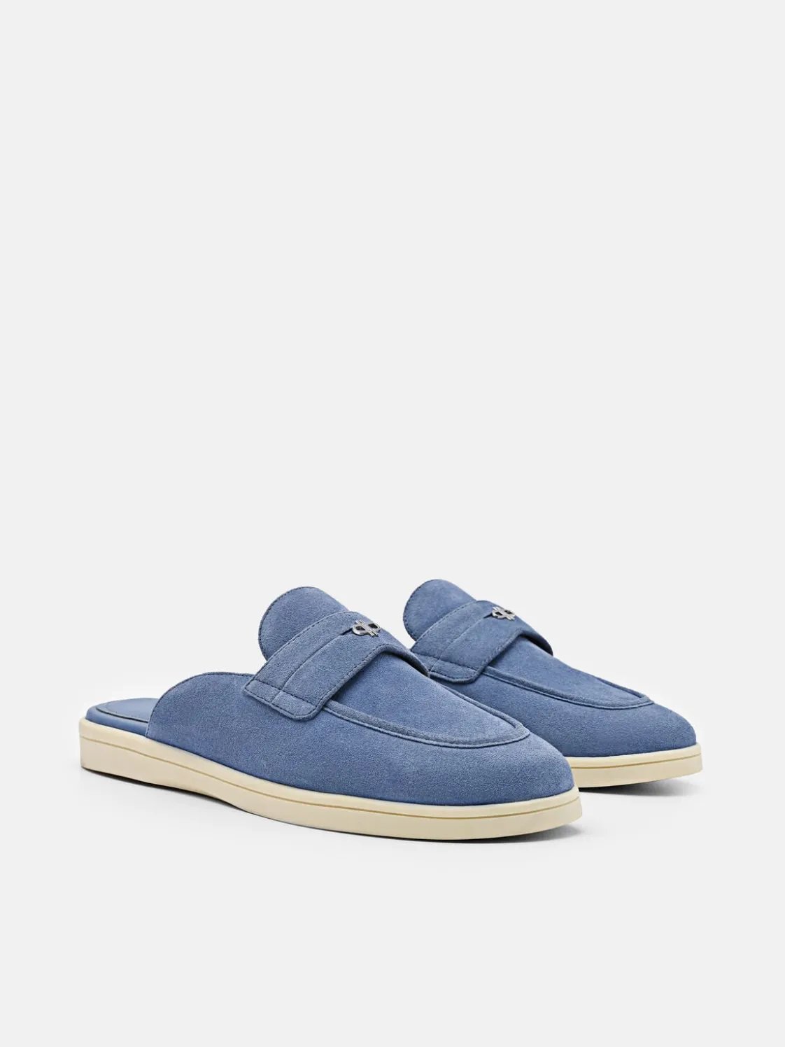 Roam Mules - Slate Blue Suede