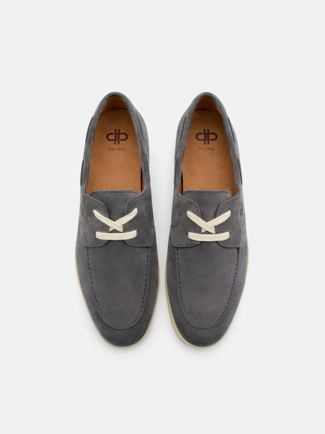 Roam Suede Boat Shoes - Grey