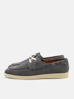 Roam Suede Boat Shoes - Grey