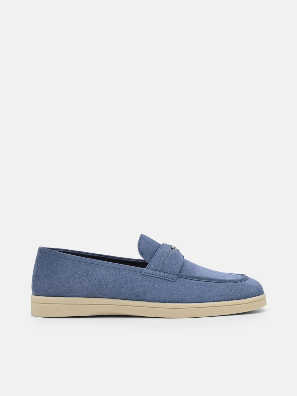 Roam Suede Driving Shoes - Slate Blue Suede