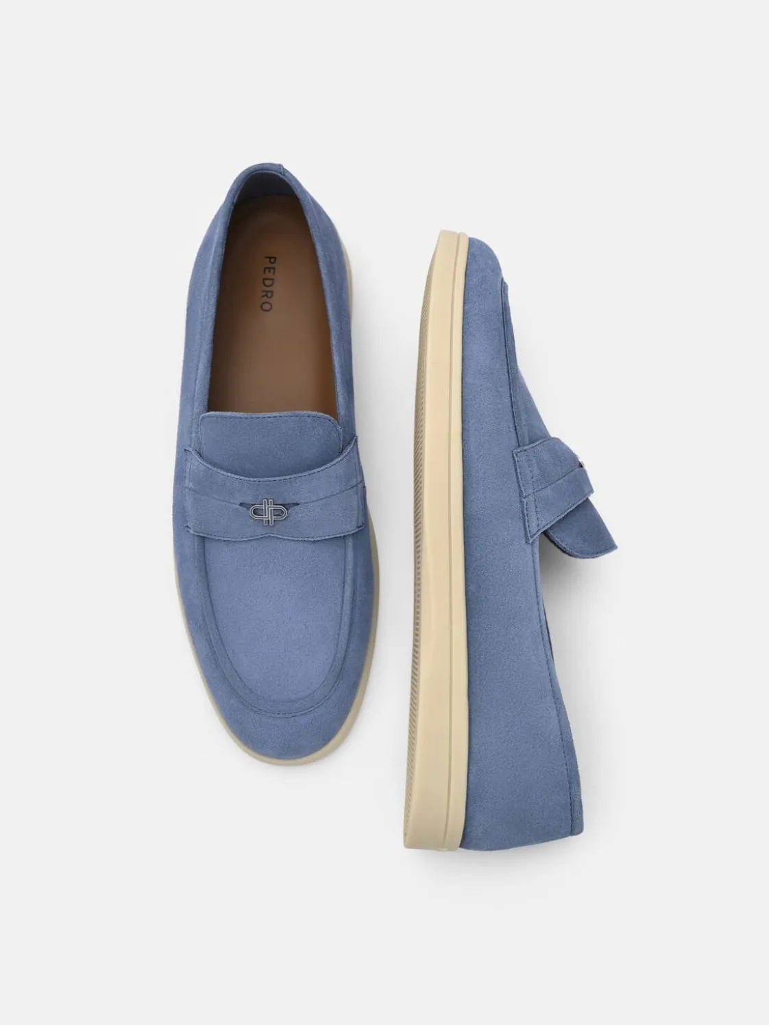 Roam Suede Driving Shoes - Slate Blue Suede