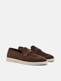 Roam Suede Driving Shoes - Dark Brown