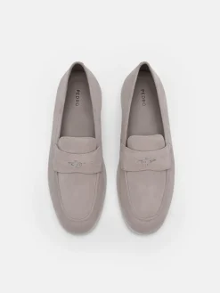 Roam Suede Driving Shoes - Light Grey