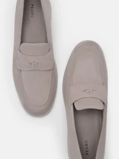 Roam Suede Driving Shoes - Light Grey