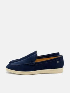 Roam Suede Loafers - Navy Suede