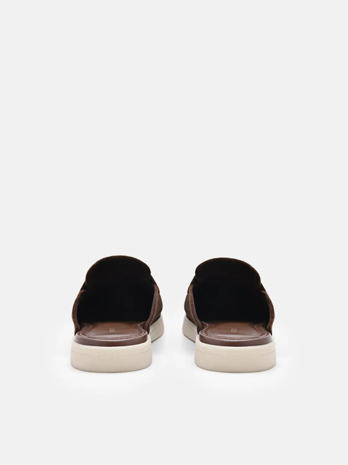 Roam Suede Mules - Dark Brown