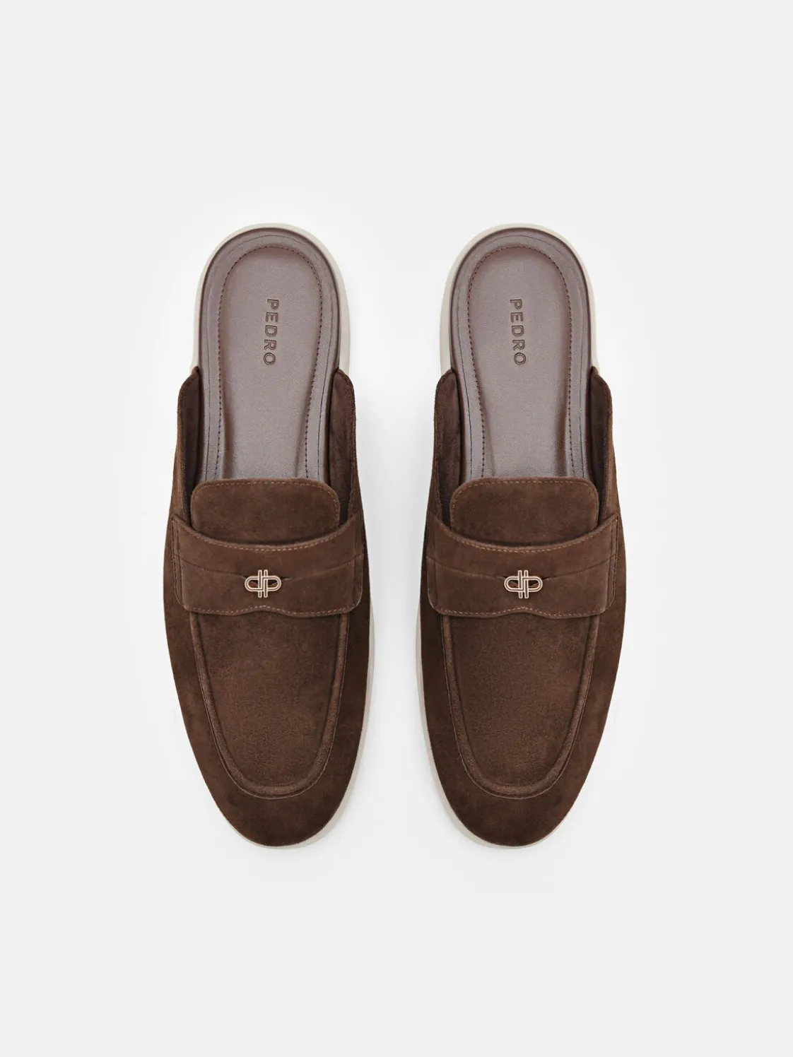 Roam Suede Mules - Dark Brown