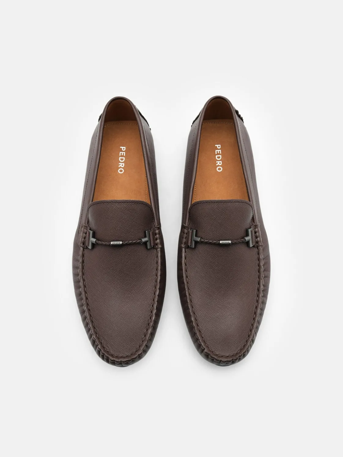 Robert Leather Driving Shoes - Dark Brown