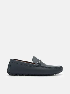 Robert Leather Driving Shoes - Navy