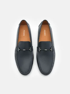Robert Leather Driving Shoes - Navy