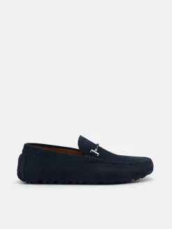 Robert Leather Driving Shoes - Navy