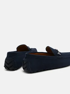 Robert Leather Driving Shoes - Navy