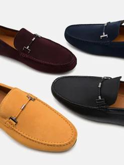 Robert Leather Driving Shoes - Navy