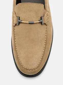 Robert Leather Horsebit Loafers - Sand