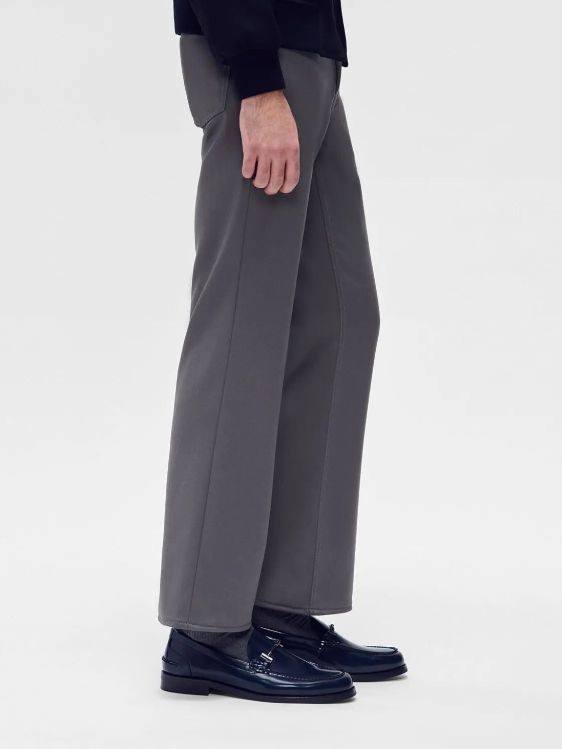 Robert Leather Horsebit Loafers - Navy