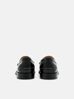Robert Leather Horsebit Loafers - Black