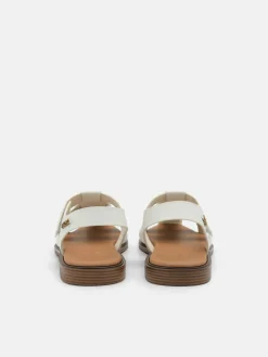 Roman Backstrap Sandals - Chalk